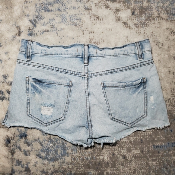 Free People Runaway Slouch Button Fly Shorts Size 24 - Picture 6 of 9